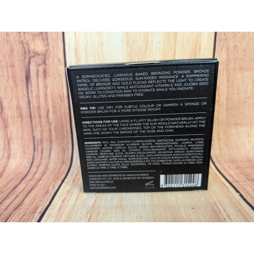 Napoleon Perdis Bronze Patrol Baked Bronzing Powder 8g Shimmer Luminous Finish